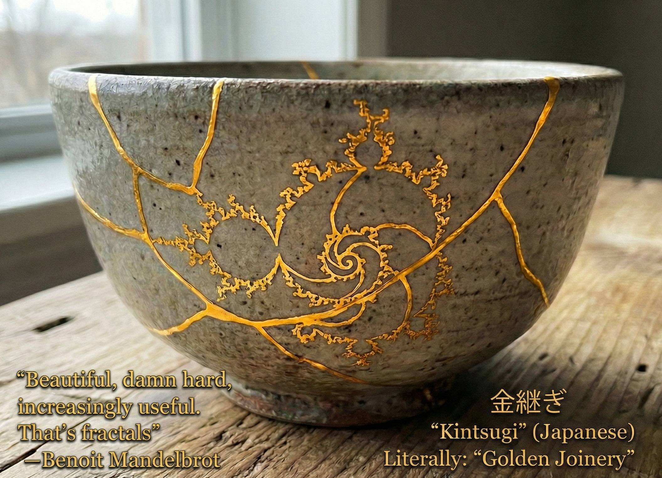 Fractal Kintsugi Bowl